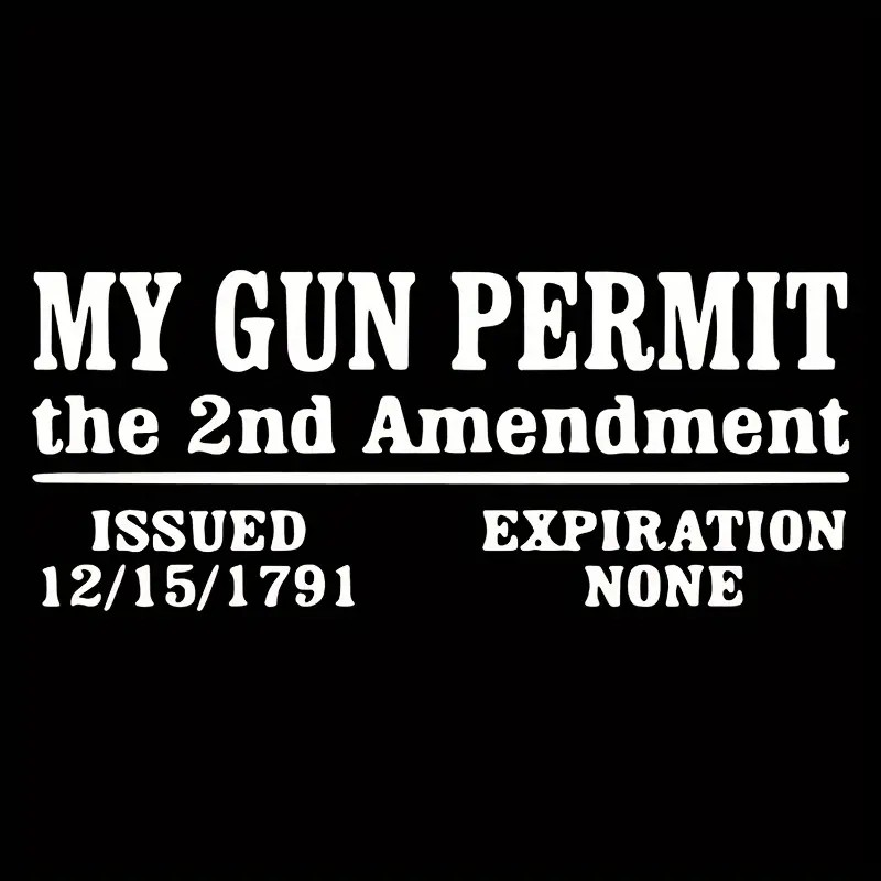 My Gun Permit Is the 2nd Amendment