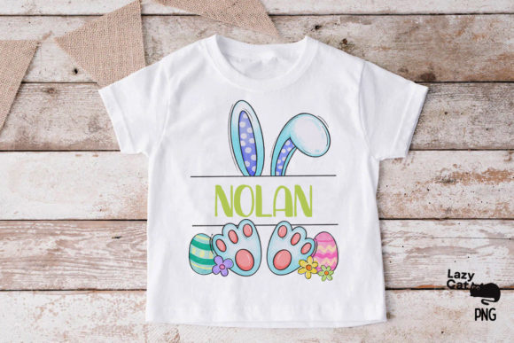 Boys Easter Bunny T Shirt Customized