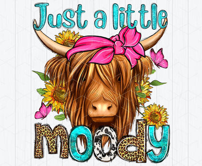 Just a Little Moody Highland Cow