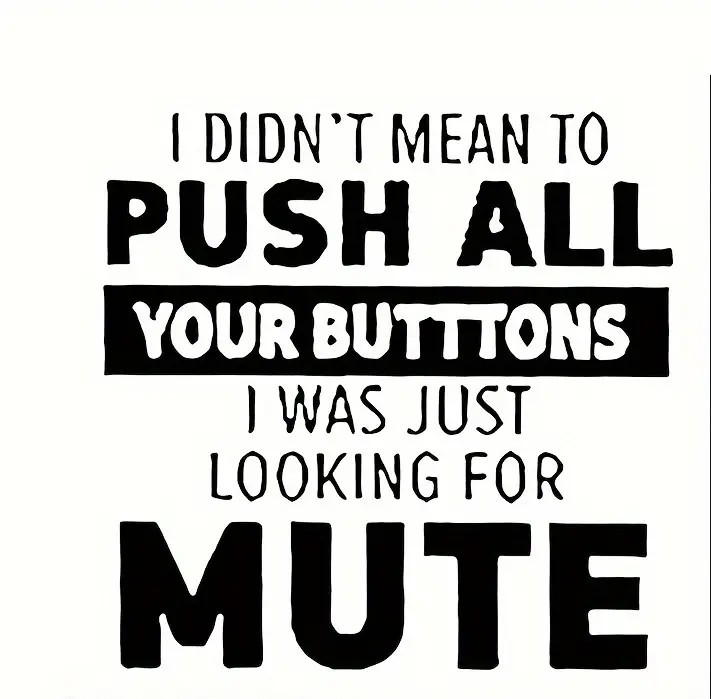 I didn't Mean To Push All Your Buttons, I was Looking for Mute