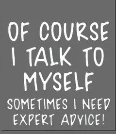 Of Course I Talk to Myself, Sometimes I need Expert Advice